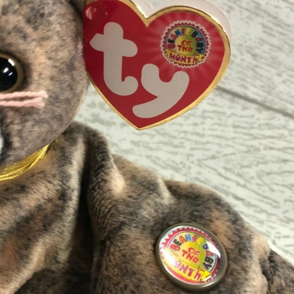 Cappuccino Cat BBOM 2002 Retired Ty Beanie Baby of the Month Collectible Mint - Picture 5 of 5